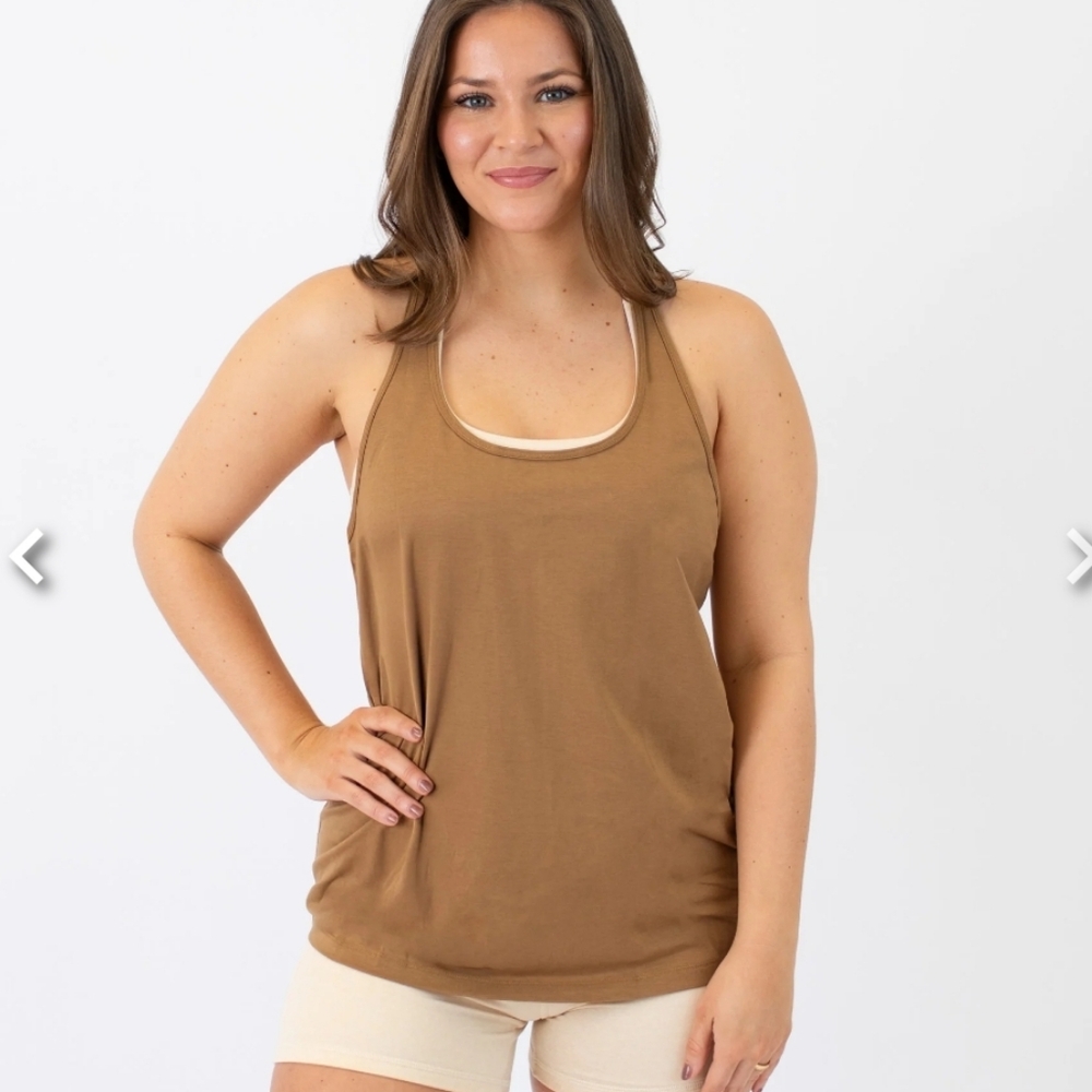 NIB FLEO Daily Racerback Tank Light Size Small - Picture 2 of 5